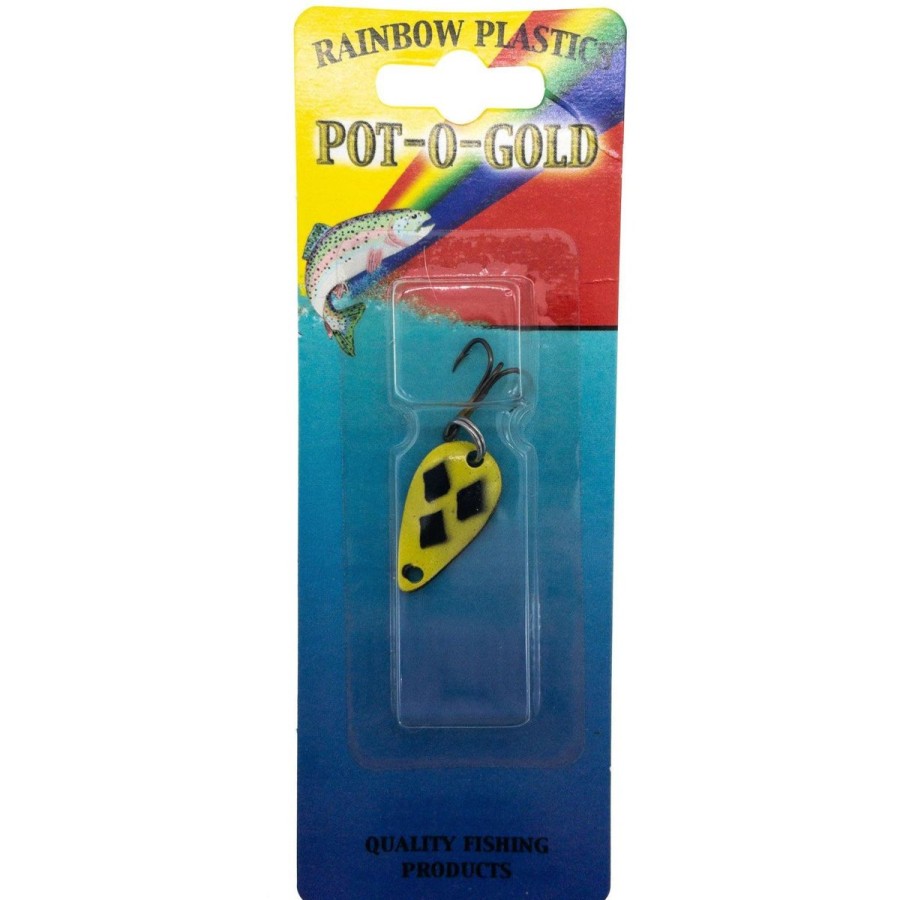 Pro Shop Rainbow Plastics  Pot-O-Gold Lures Casting Spoon - Plockhot